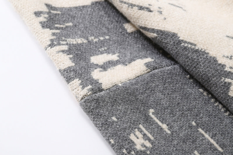 Grunge Street Round Neck Sweater