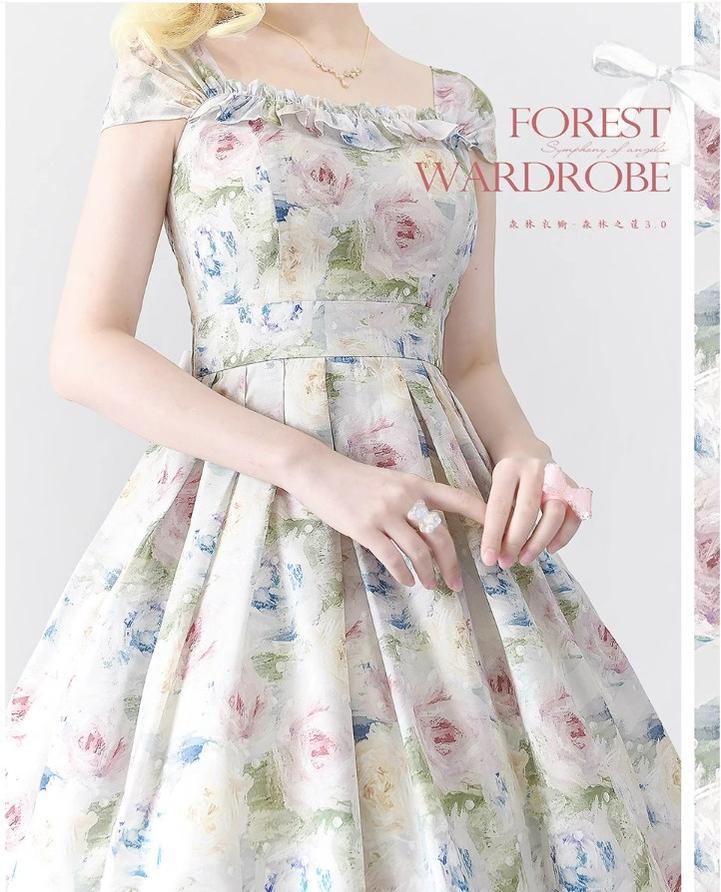 Vintage Lolita JSK Dress Summer Thin Dress