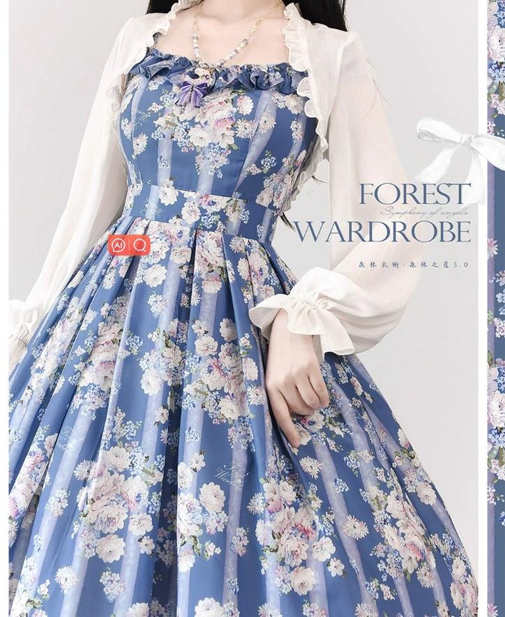 Vintage Lolita JSK Dress Summer Thin Dress