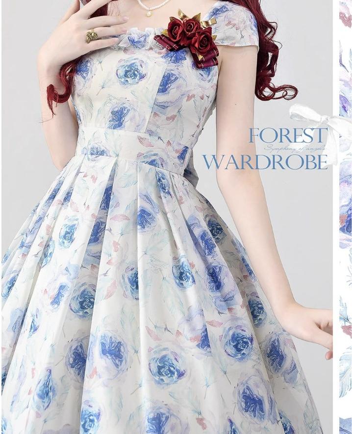 Vintage Lolita JSK Dress Summer Thin Dress
