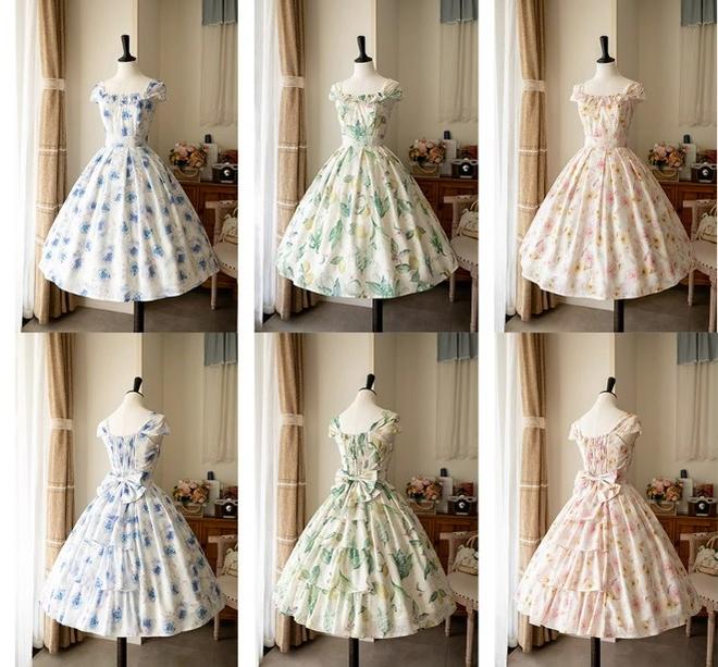 Vintage Lolita JSK Dress Summer Thin Dress