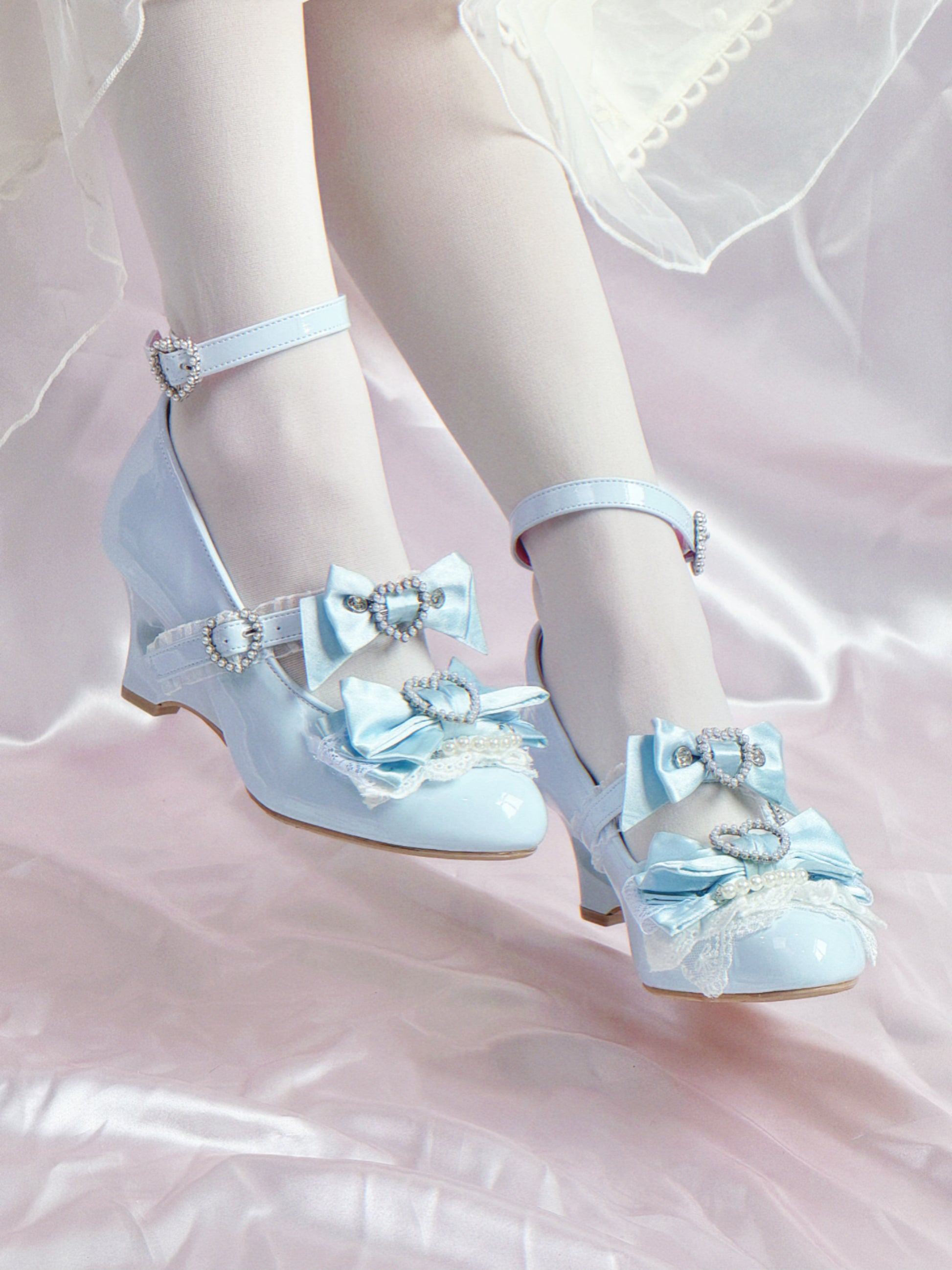 Kim Ji Hollow Wedge Lolita Shoes