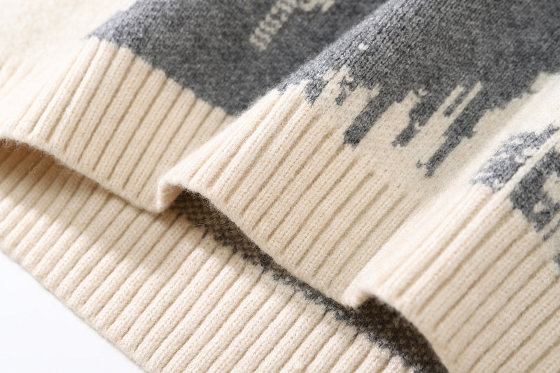 Grunge Street Round Neck Sweater