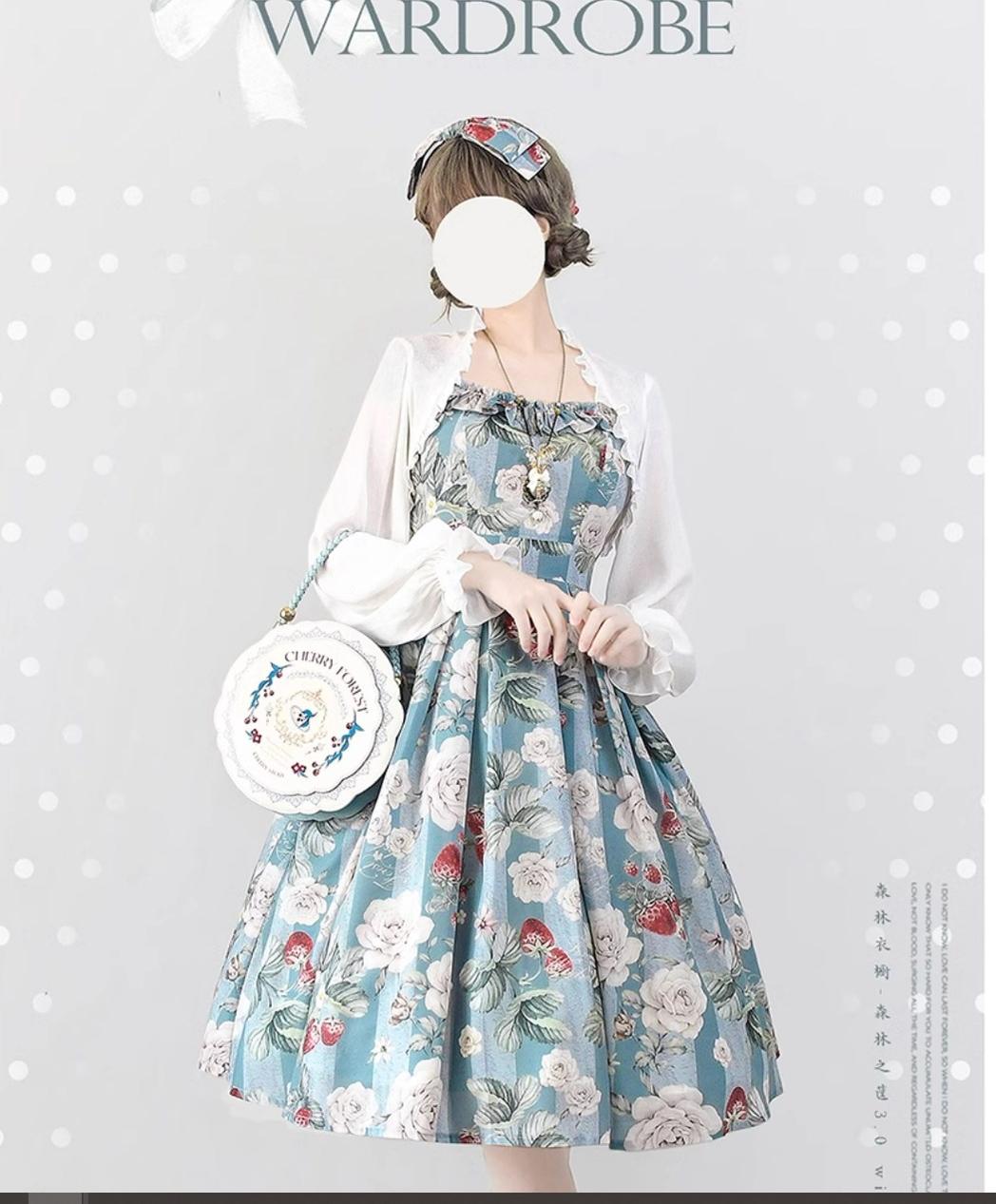Vintage Lolita JSK Dress Summer Thin Dress