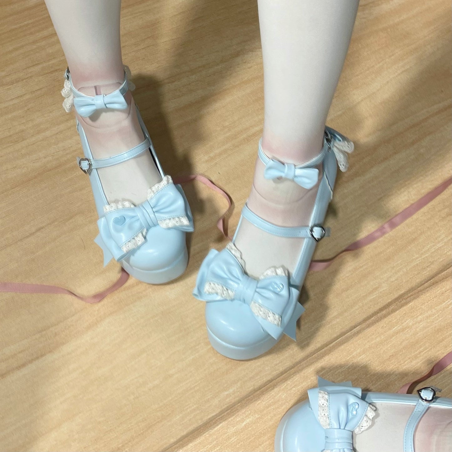 Bow Lolita Thick-soled Platform Shoes