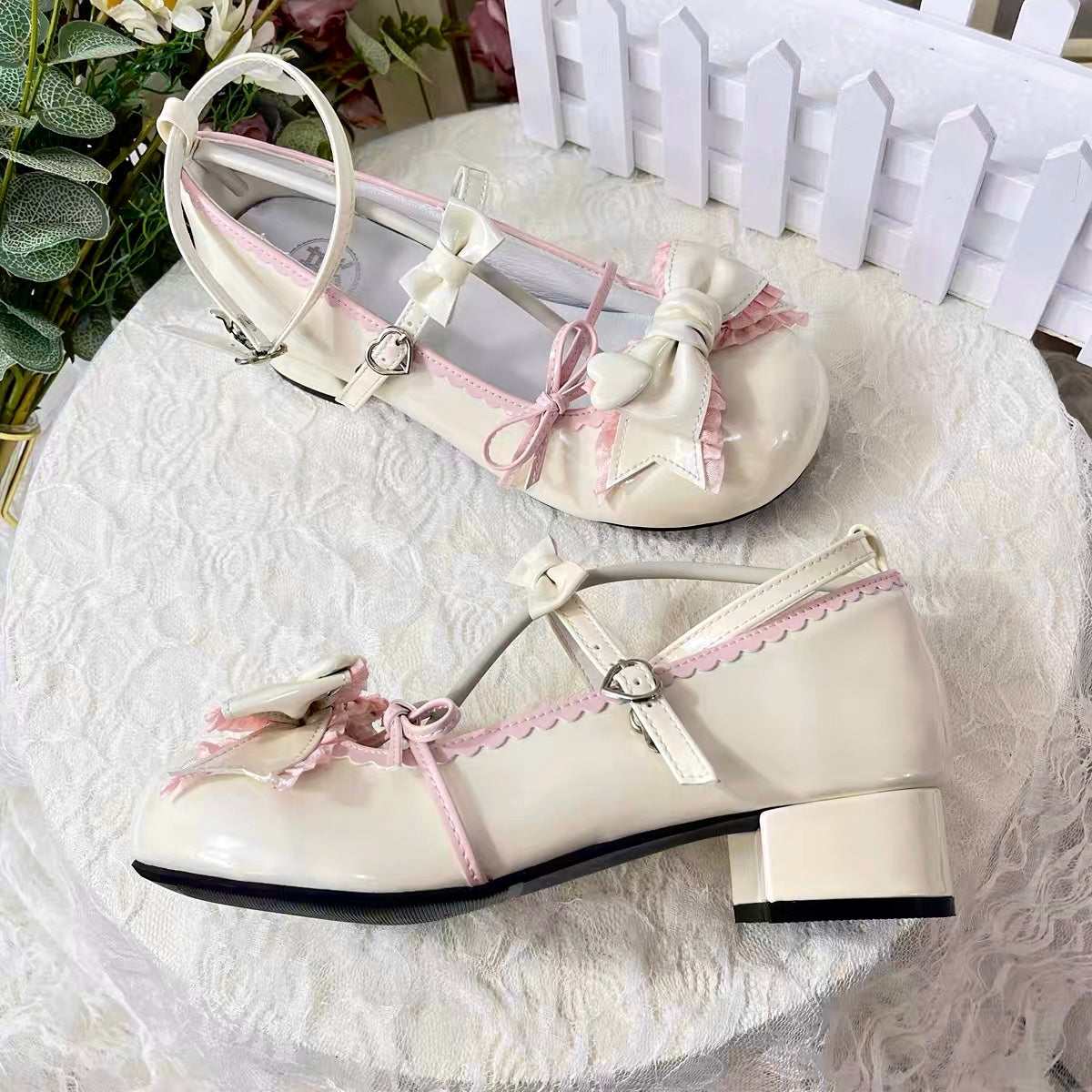 Puff Party Low Heels