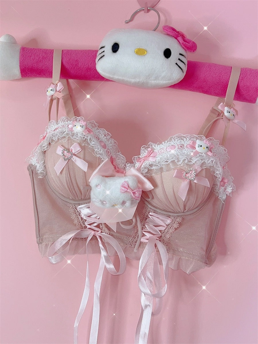 Cute bow camisole top