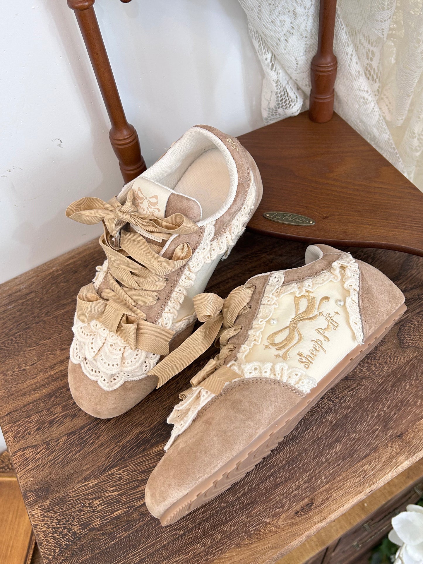 Lace Cake Ballet Sneakers