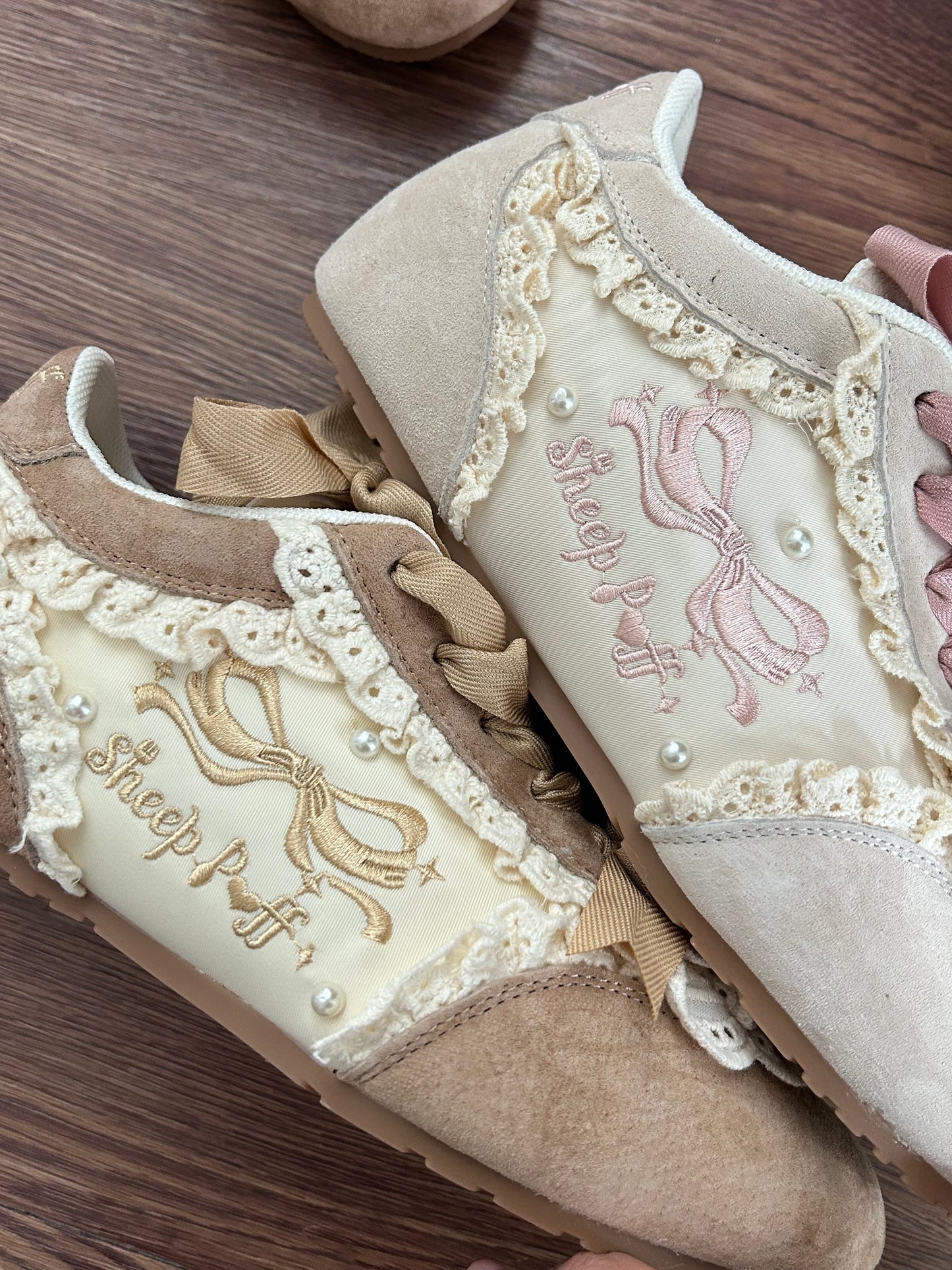 Lace Cake Ballet Sneakers