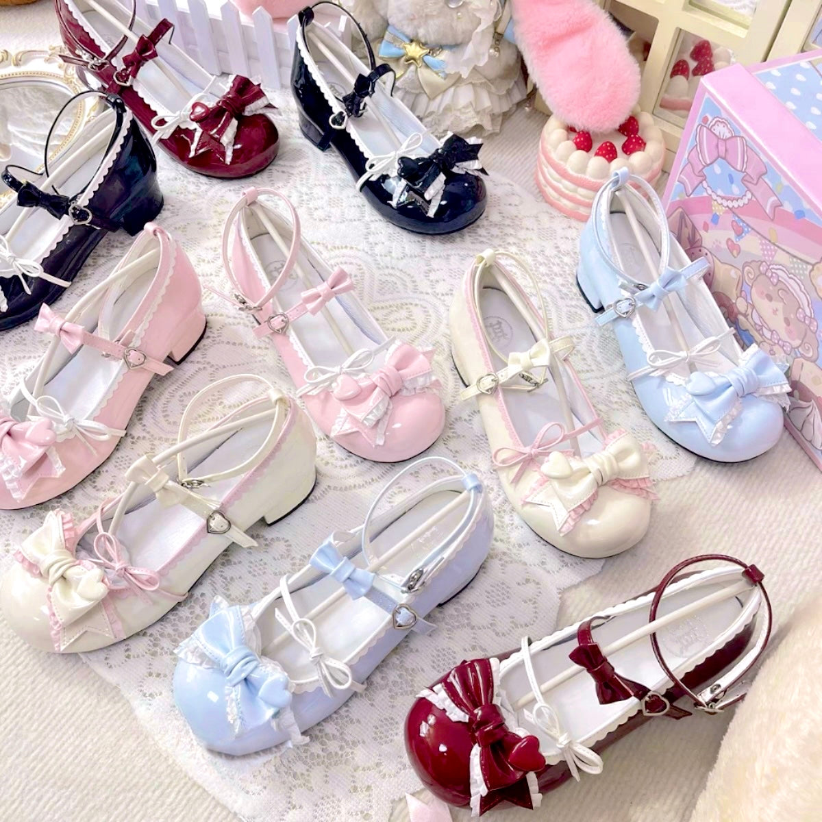 Puff Party Low Heels