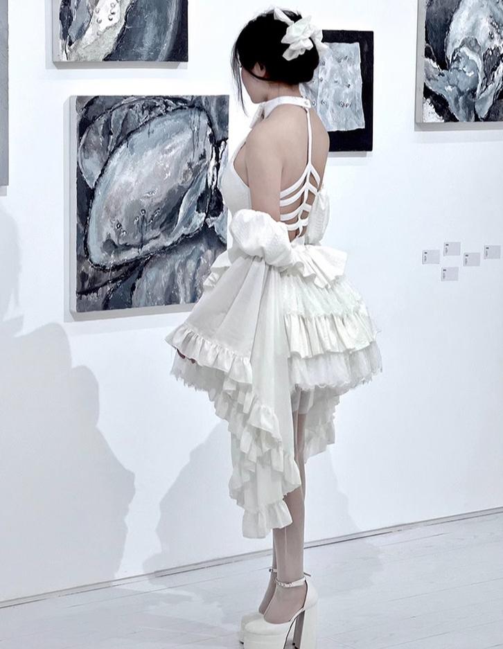 Gothic Lolita JSK Dress Snake Print Slimming Backless Dress