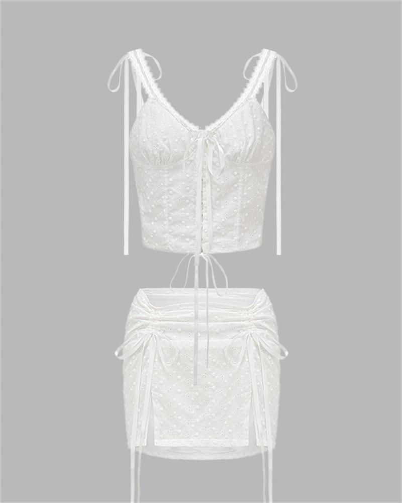 Shoreline Sanctuary Corset Coord White