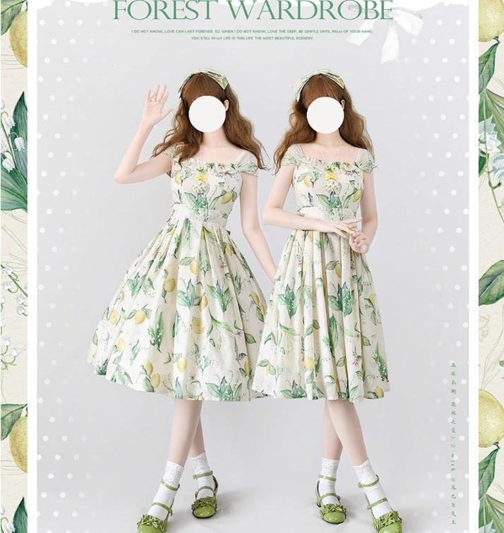 Vintage Lolita JSK Dress Summer Thin Dress