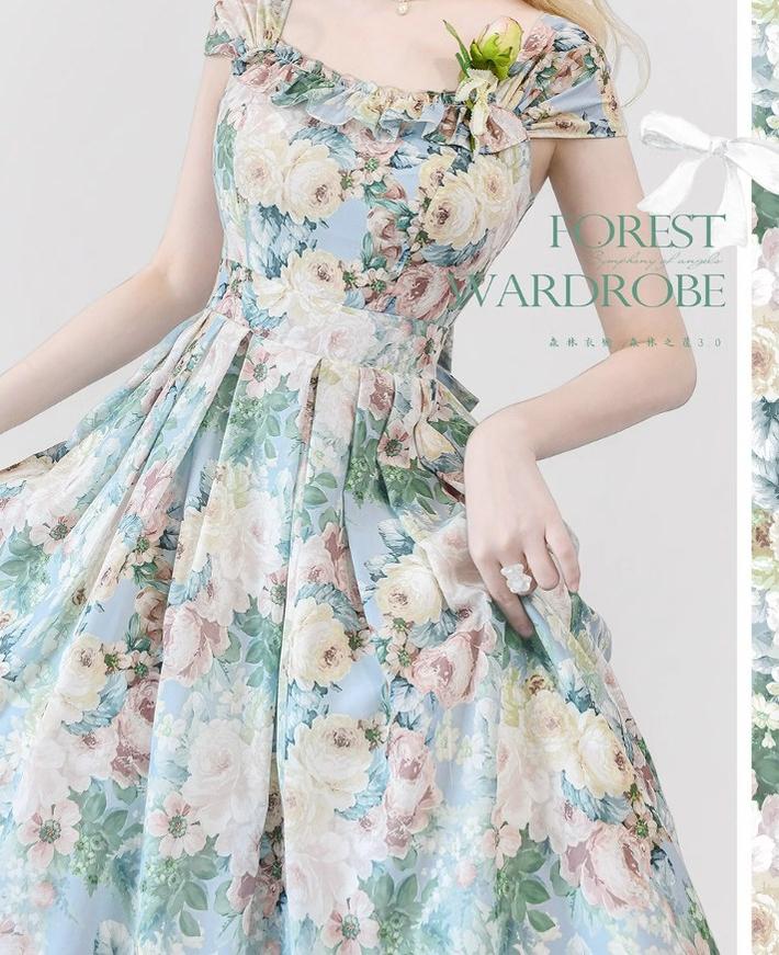 Vintage Lolita JSK Dress Summer Thin Dress the wizard of greenfield