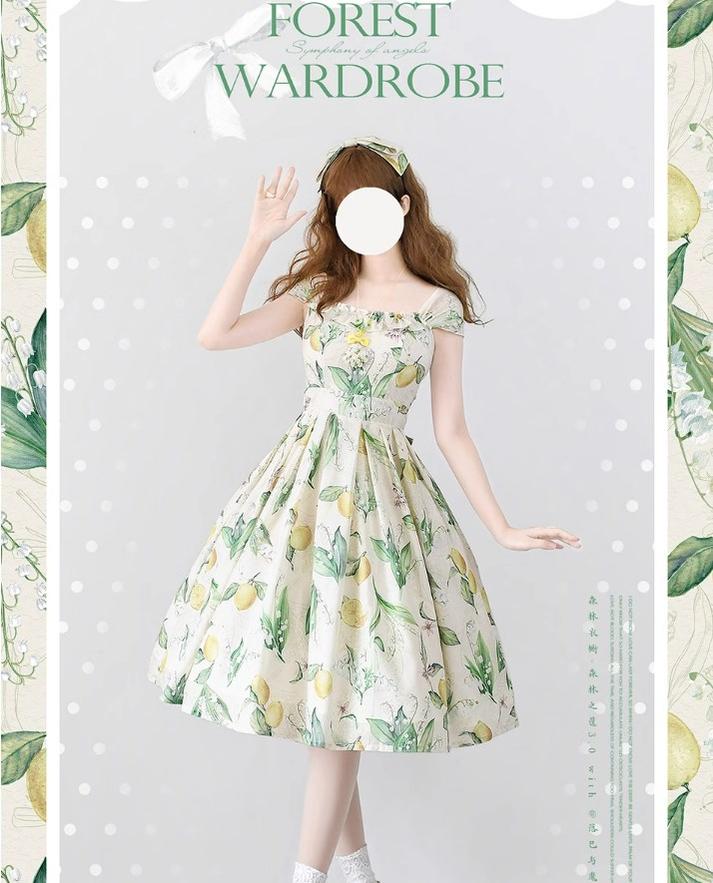 Vintage Lolita JSK Dress Summer Thin Dress