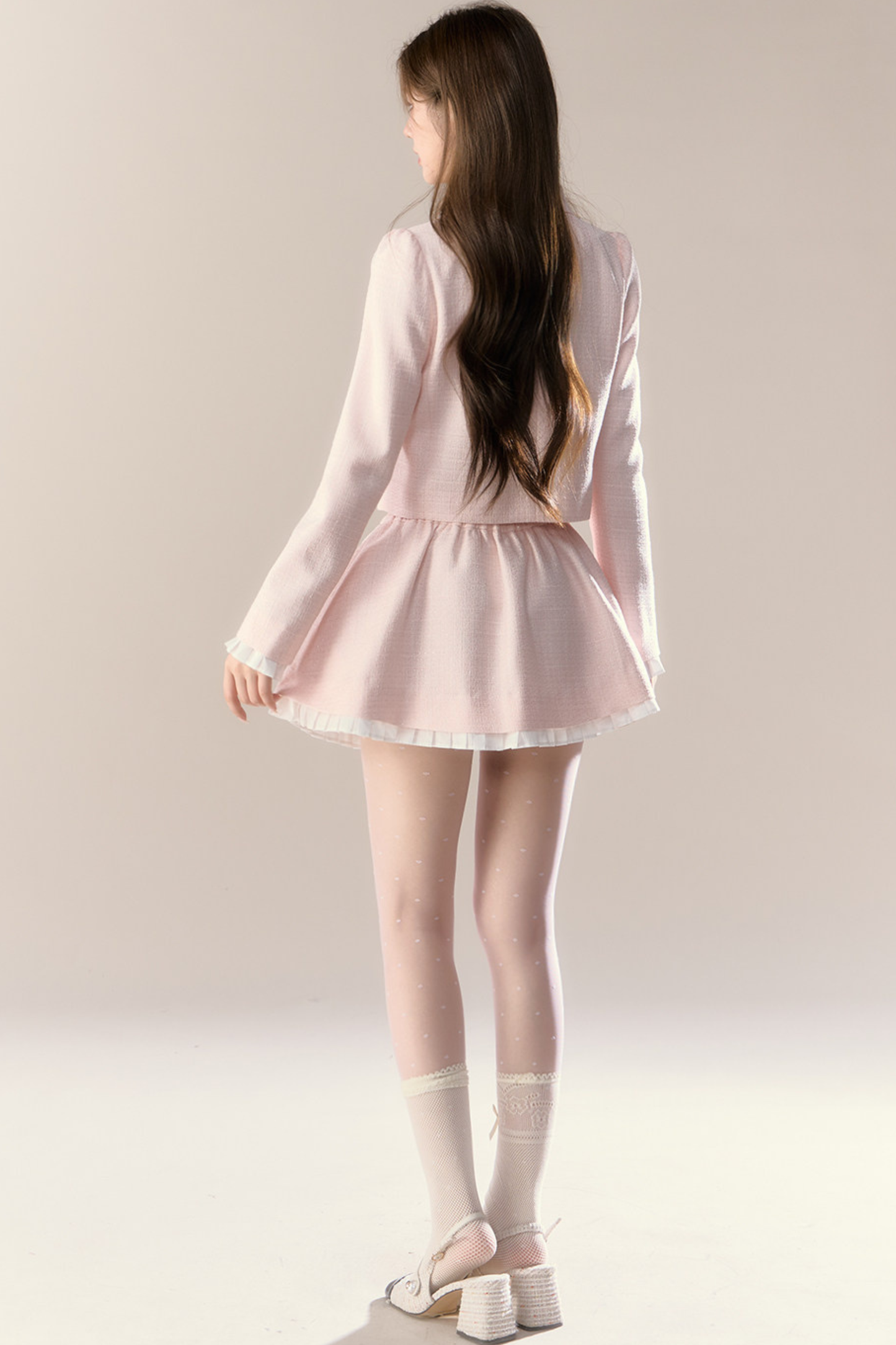 Sweet Girly Jacket + Flare Skirt