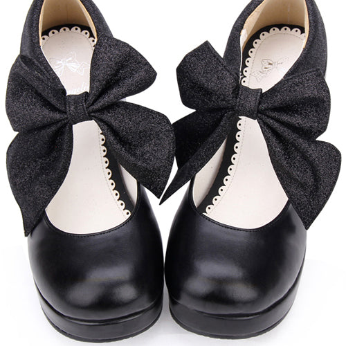Round toe Big Bowknot Sweet Lolita Shoes