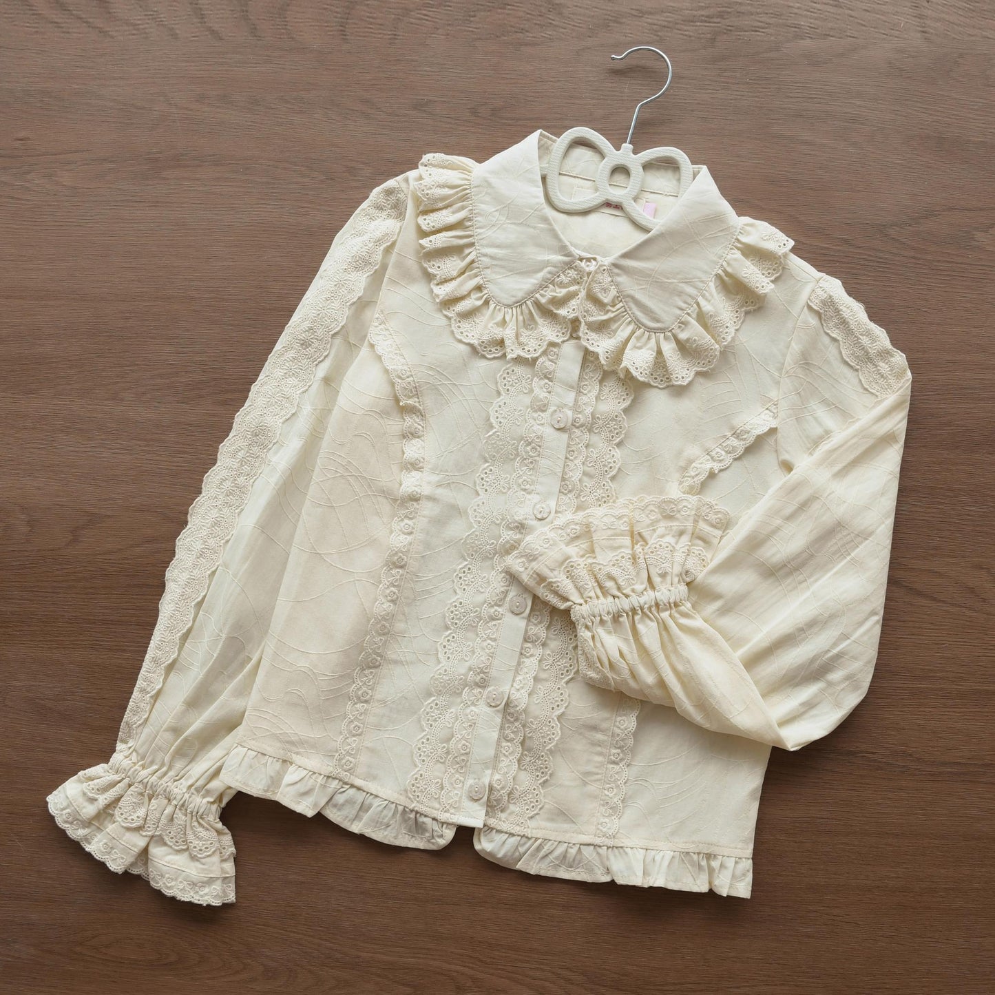 Kawaii Lolita Blouse Soft Girl Bubble Puff Sleeve