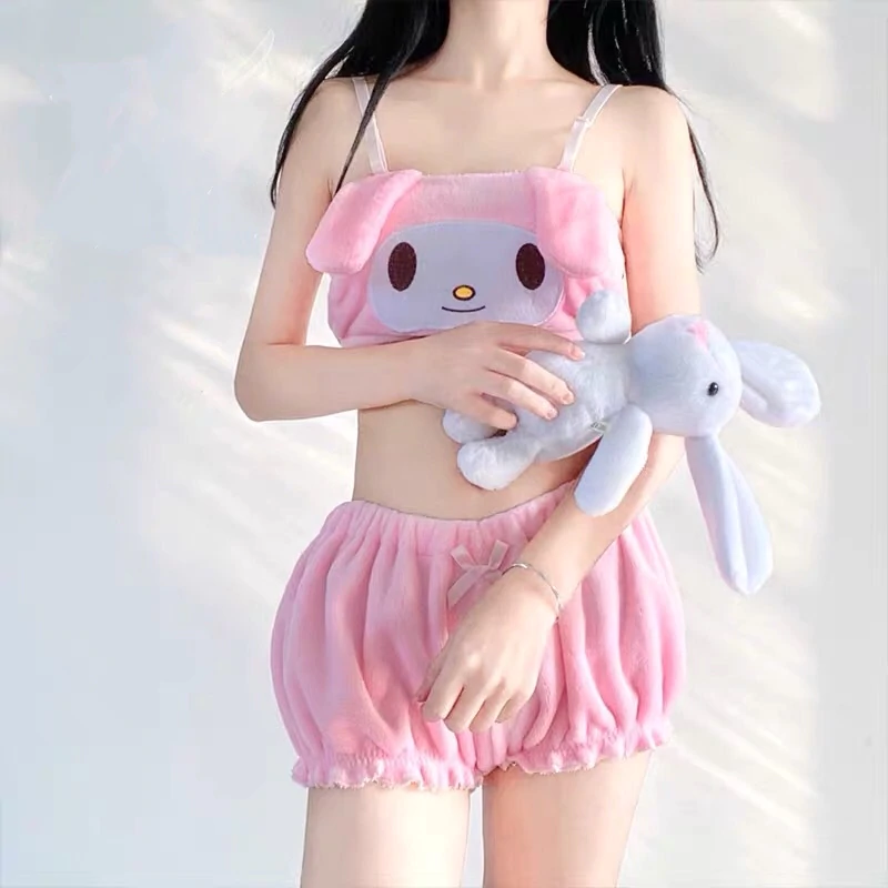 Cute big ears tube top set