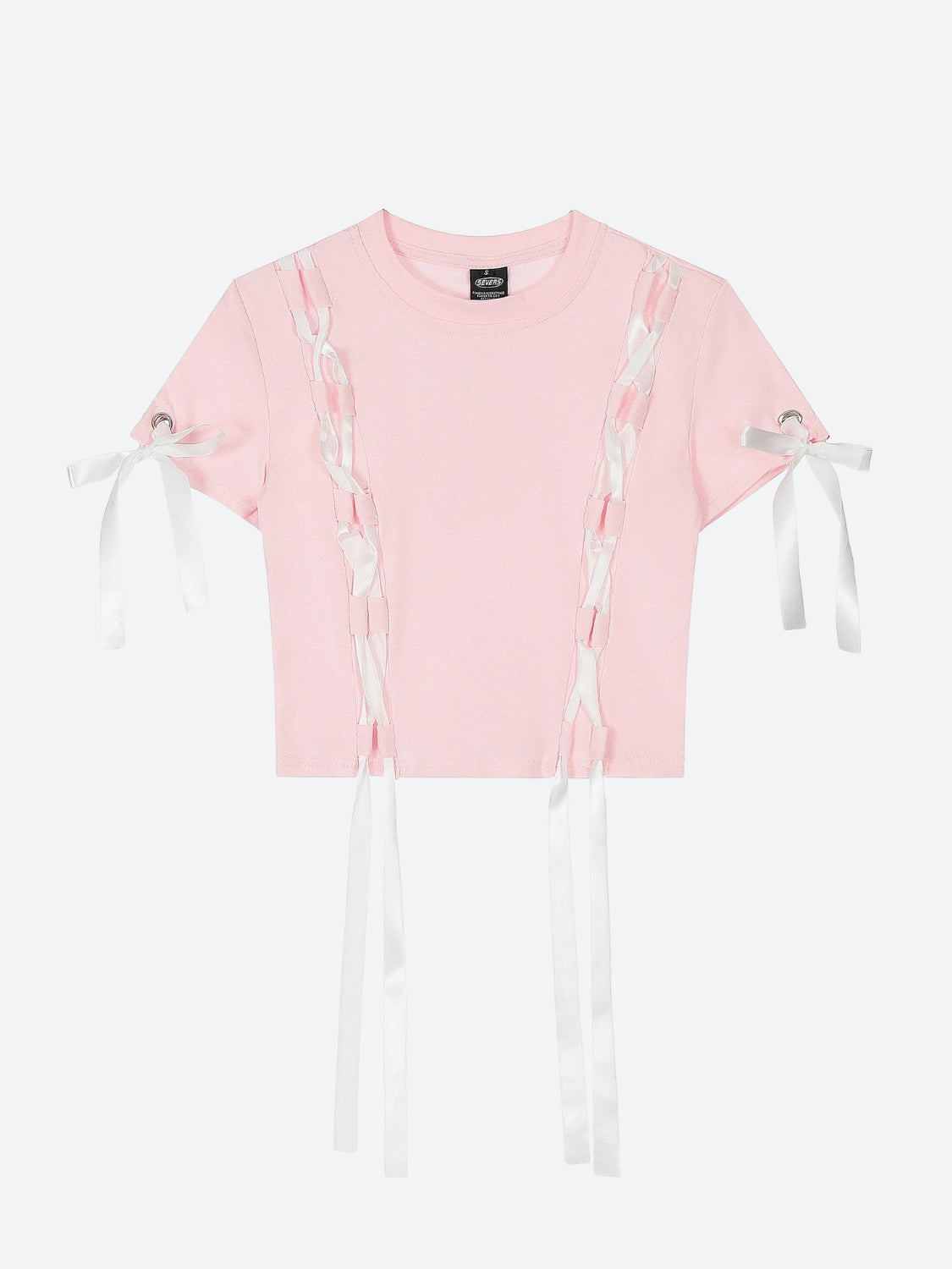 Ribbon Black Crop Top