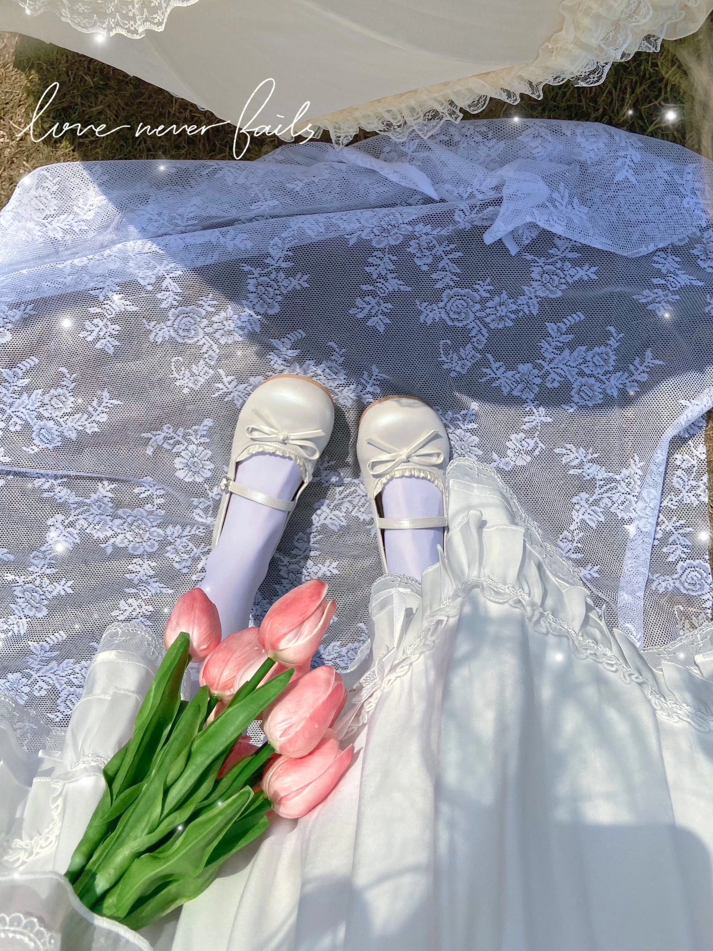 Miss Chiffon Flat Shoes