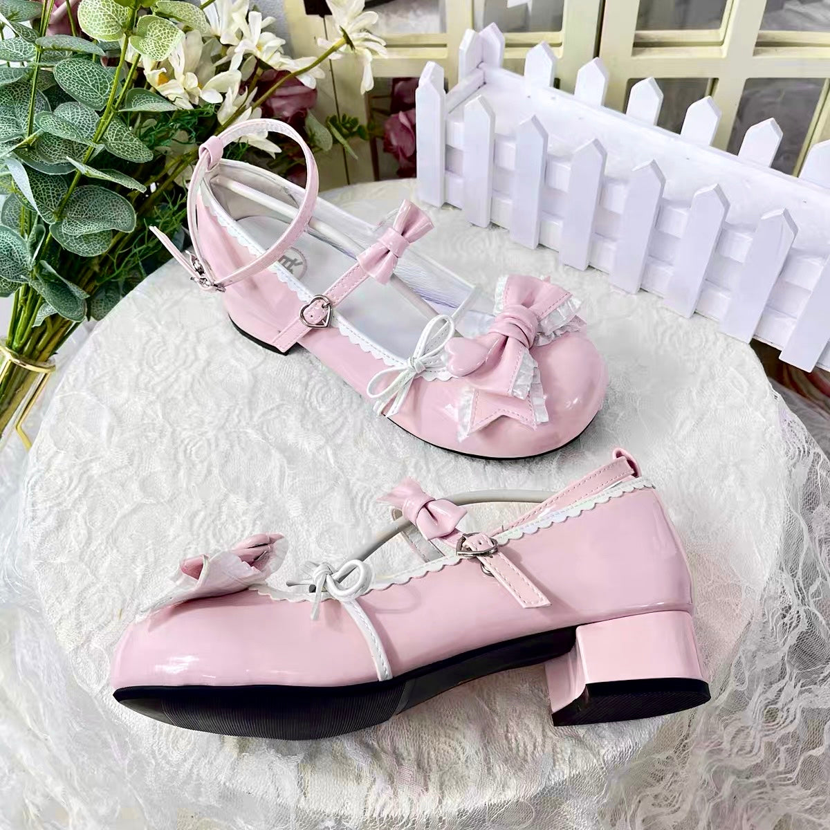 Puff Party Low Heels