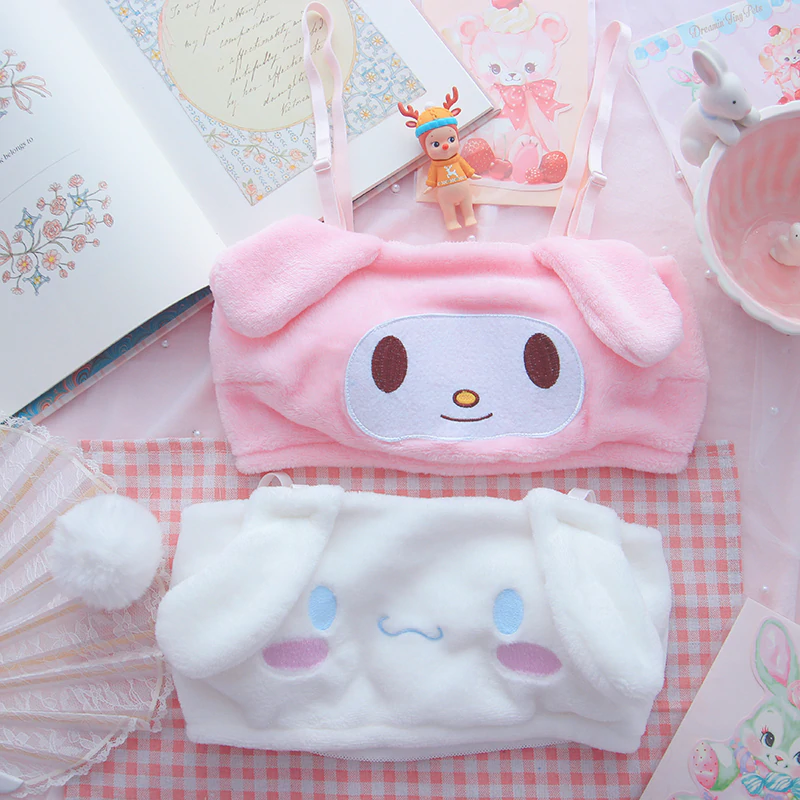 Cute big ears tube top set