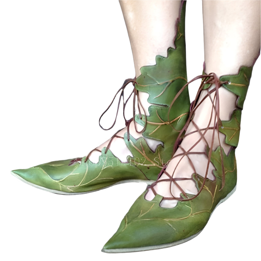 Fairycore Elf Lace Up Shoes