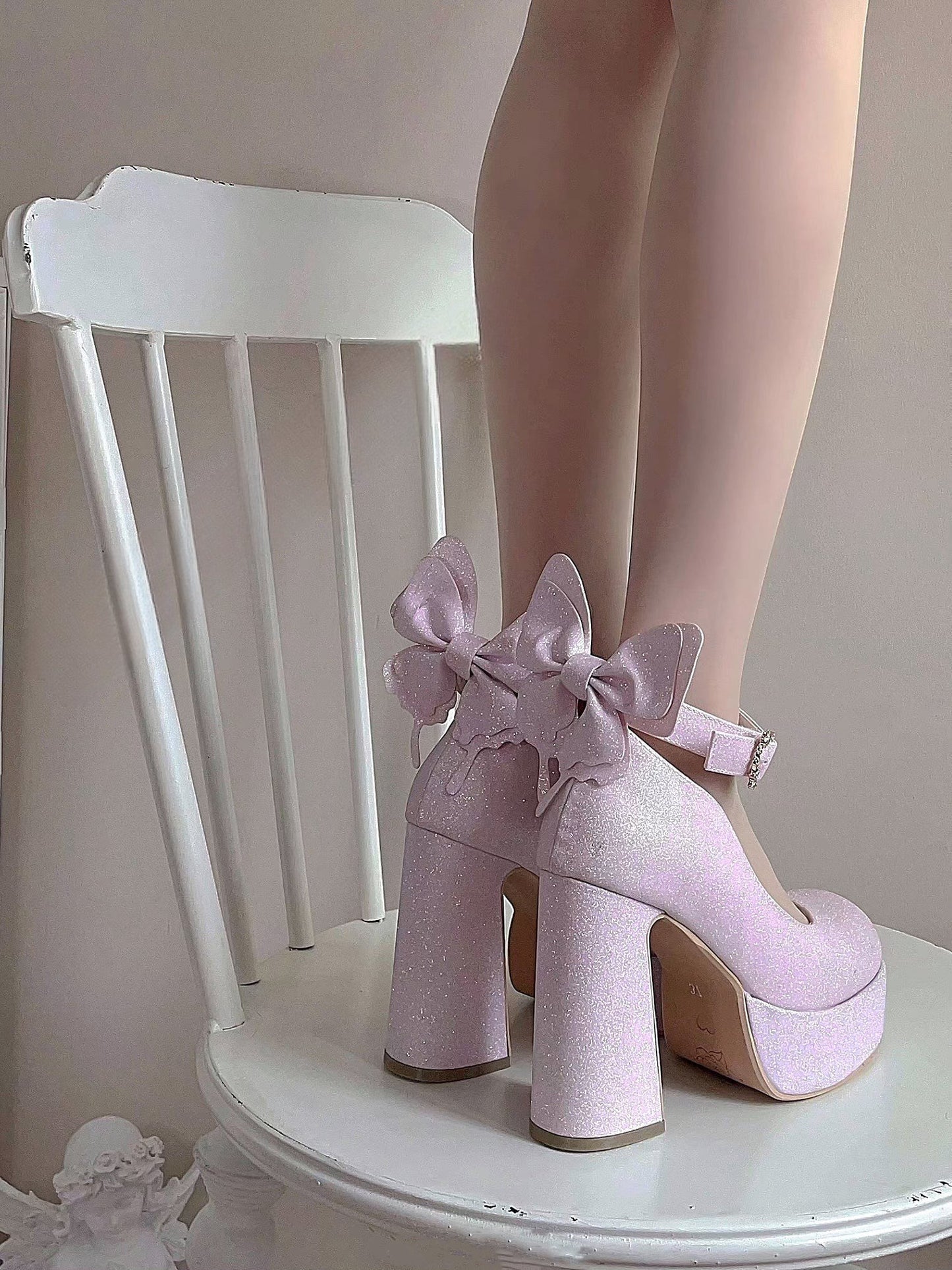 Butterfly Bling High Heels