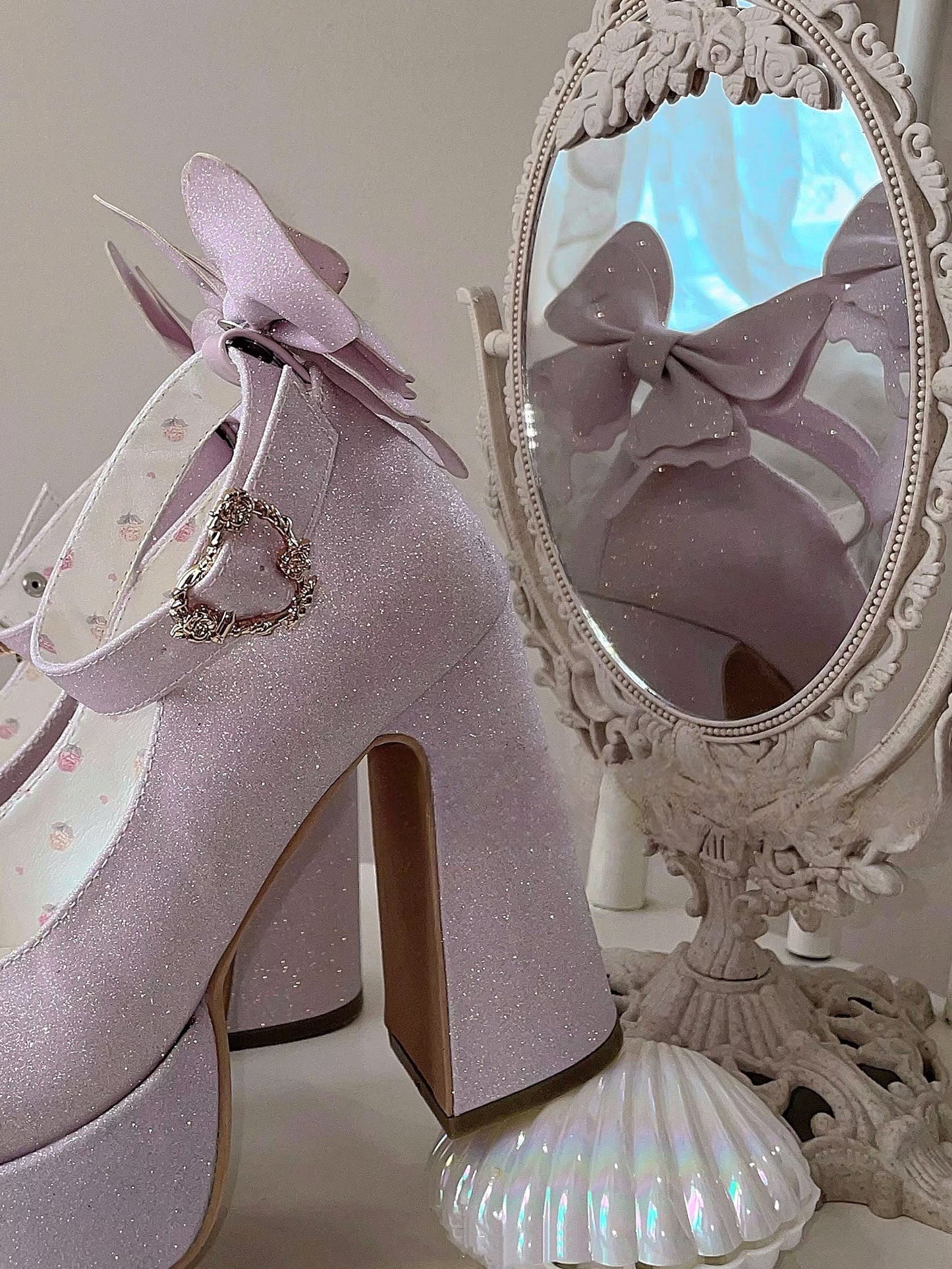 Butterfly Bling High Heels