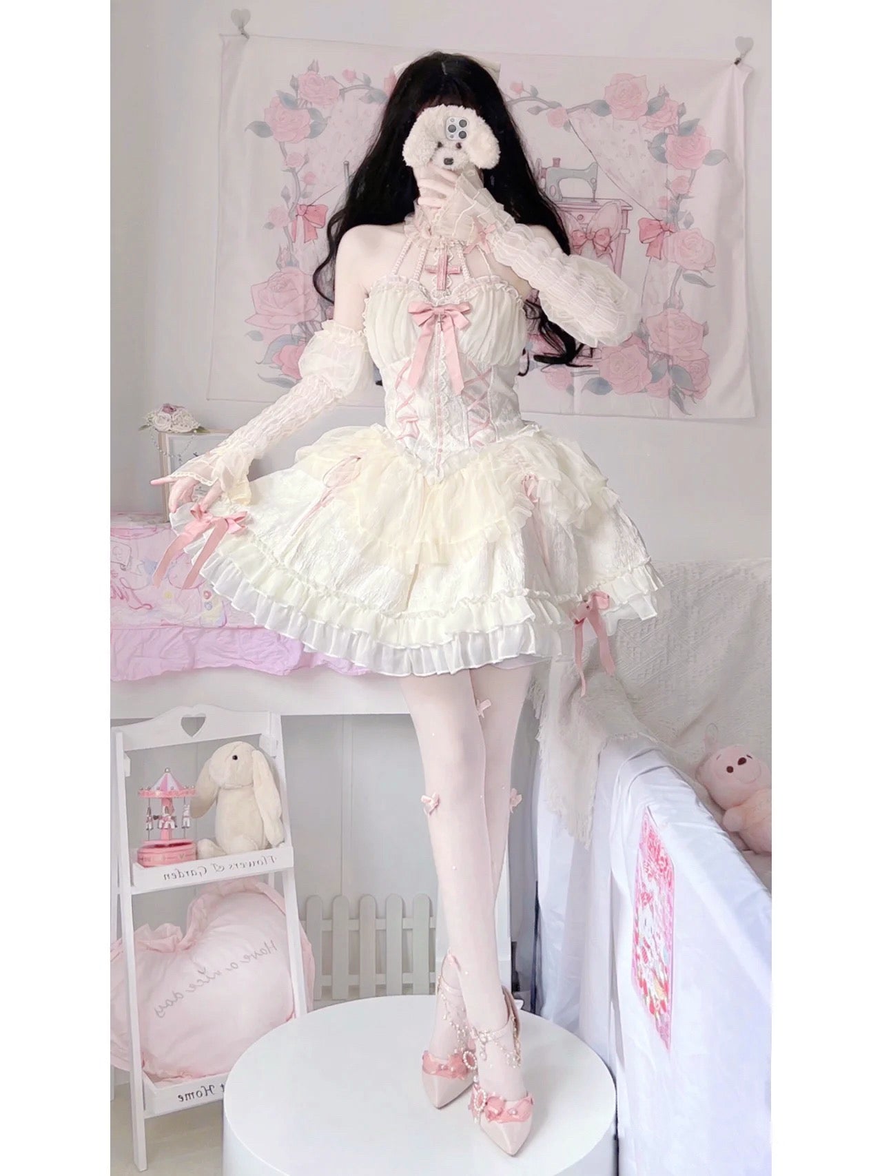 Cross Princess Lace Dolly Dress