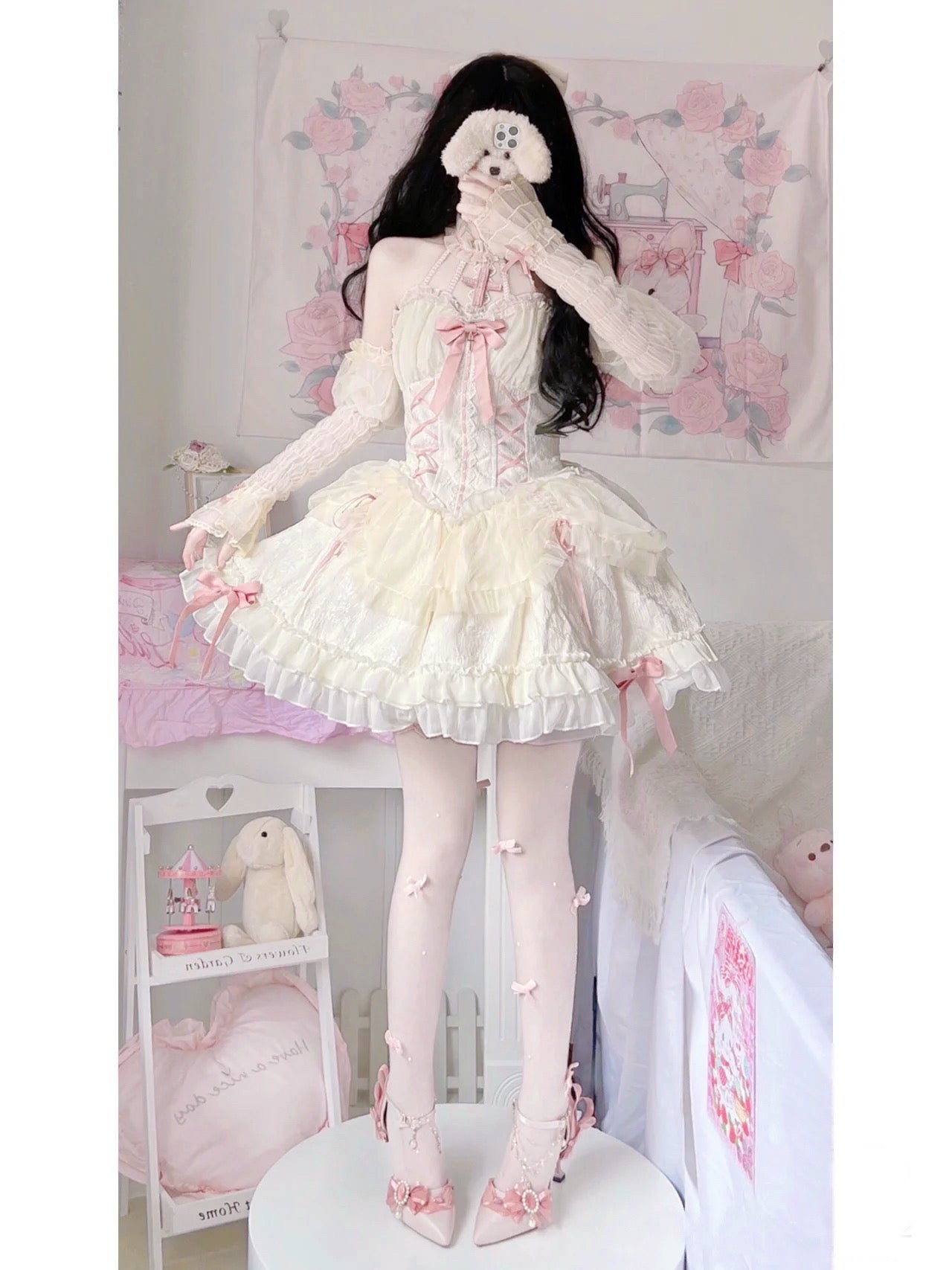 Cross Princess Lace Dolly Dress