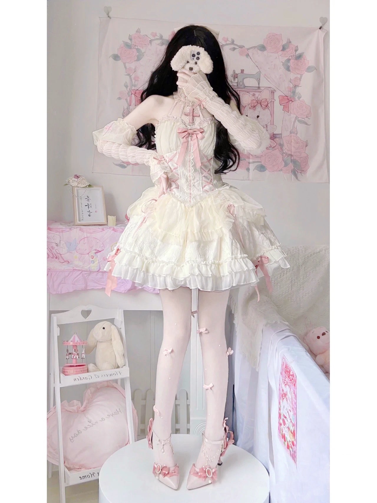 Cross Princess Lace Dolly Dress