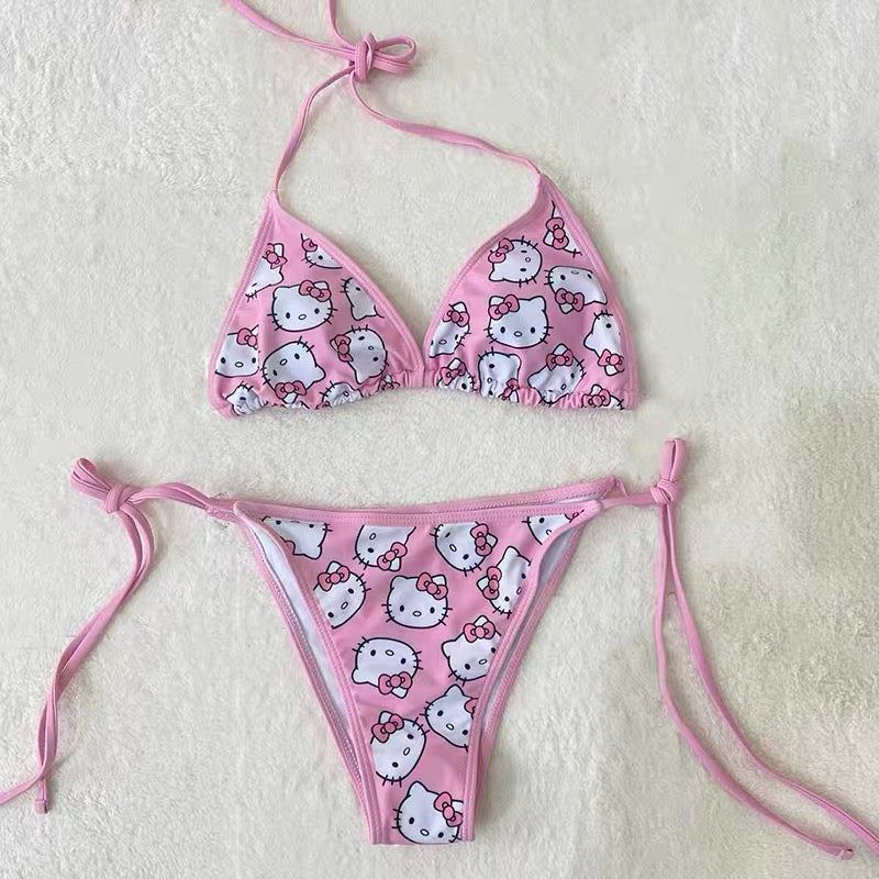 Pink bikini set
