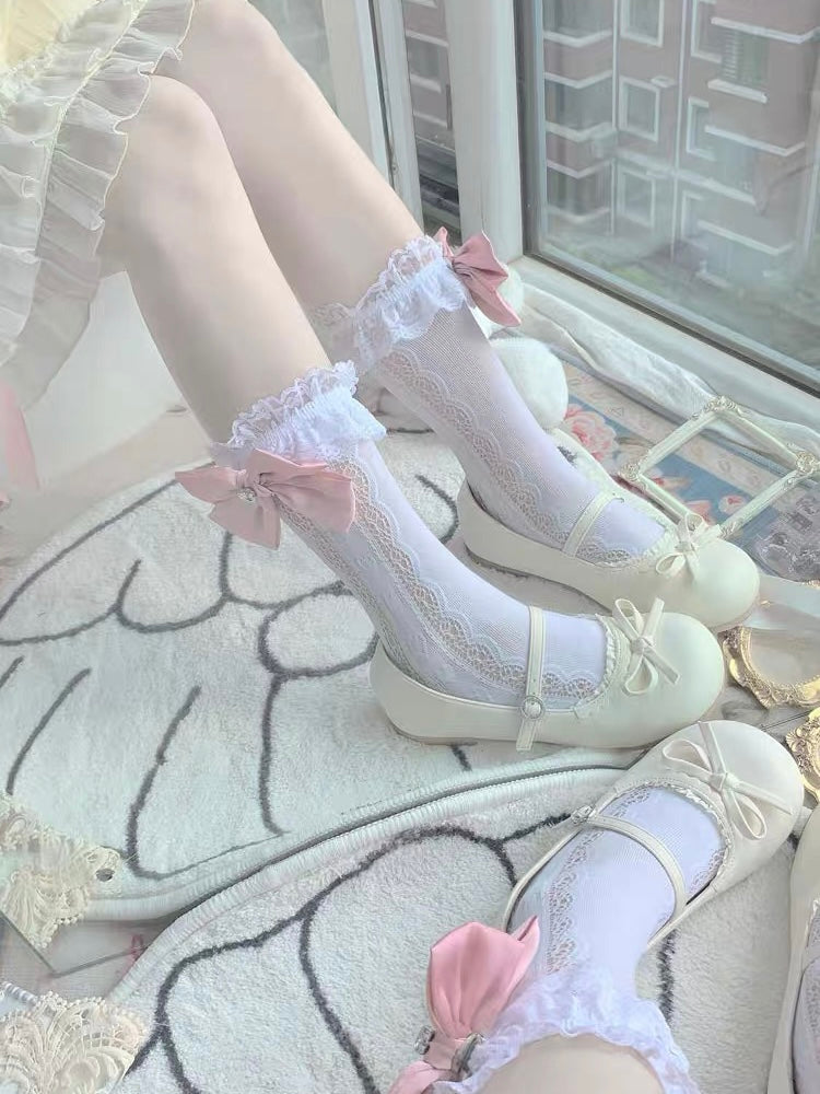 Miss Chiffon Flat Shoes