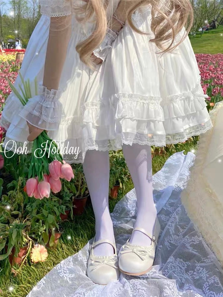Miss Chiffon Flat Shoes