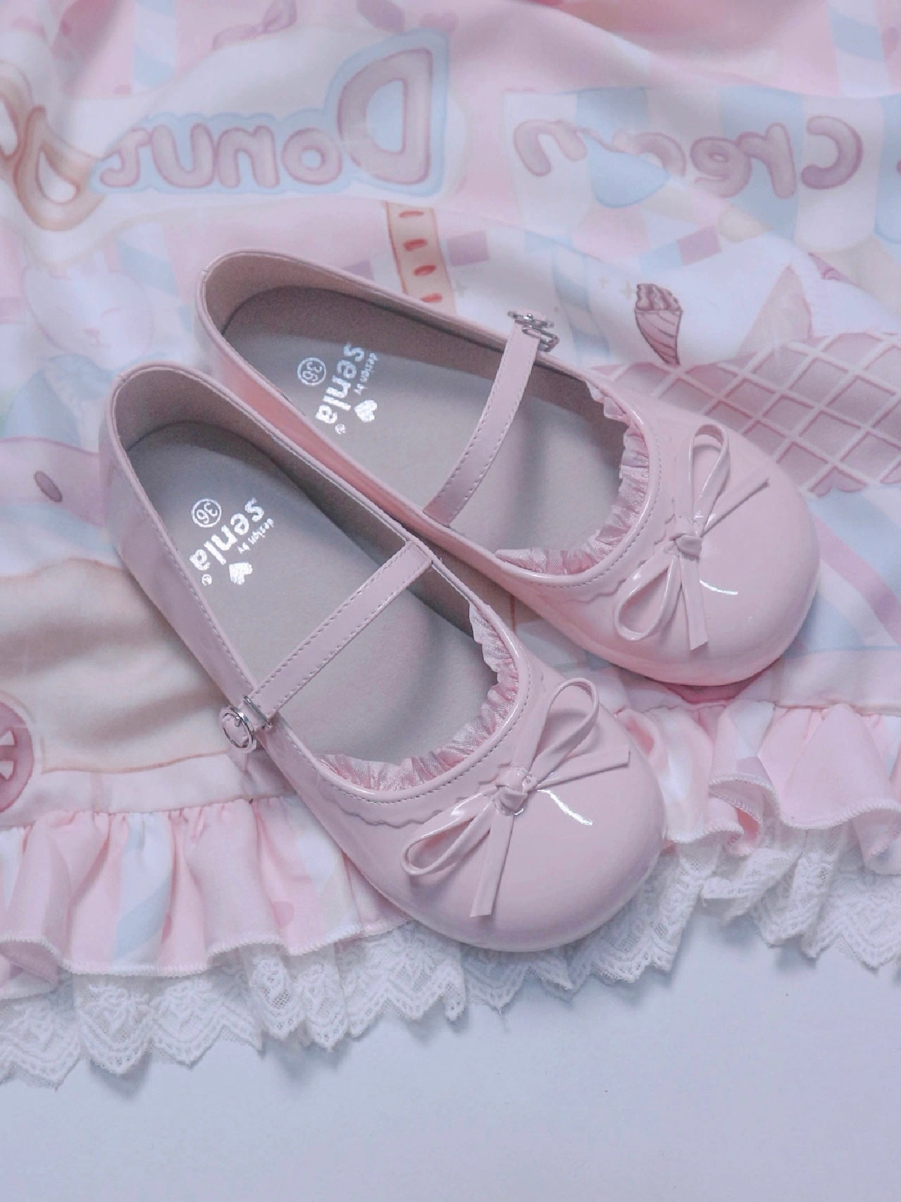 Miss Chiffon Flat Shoes