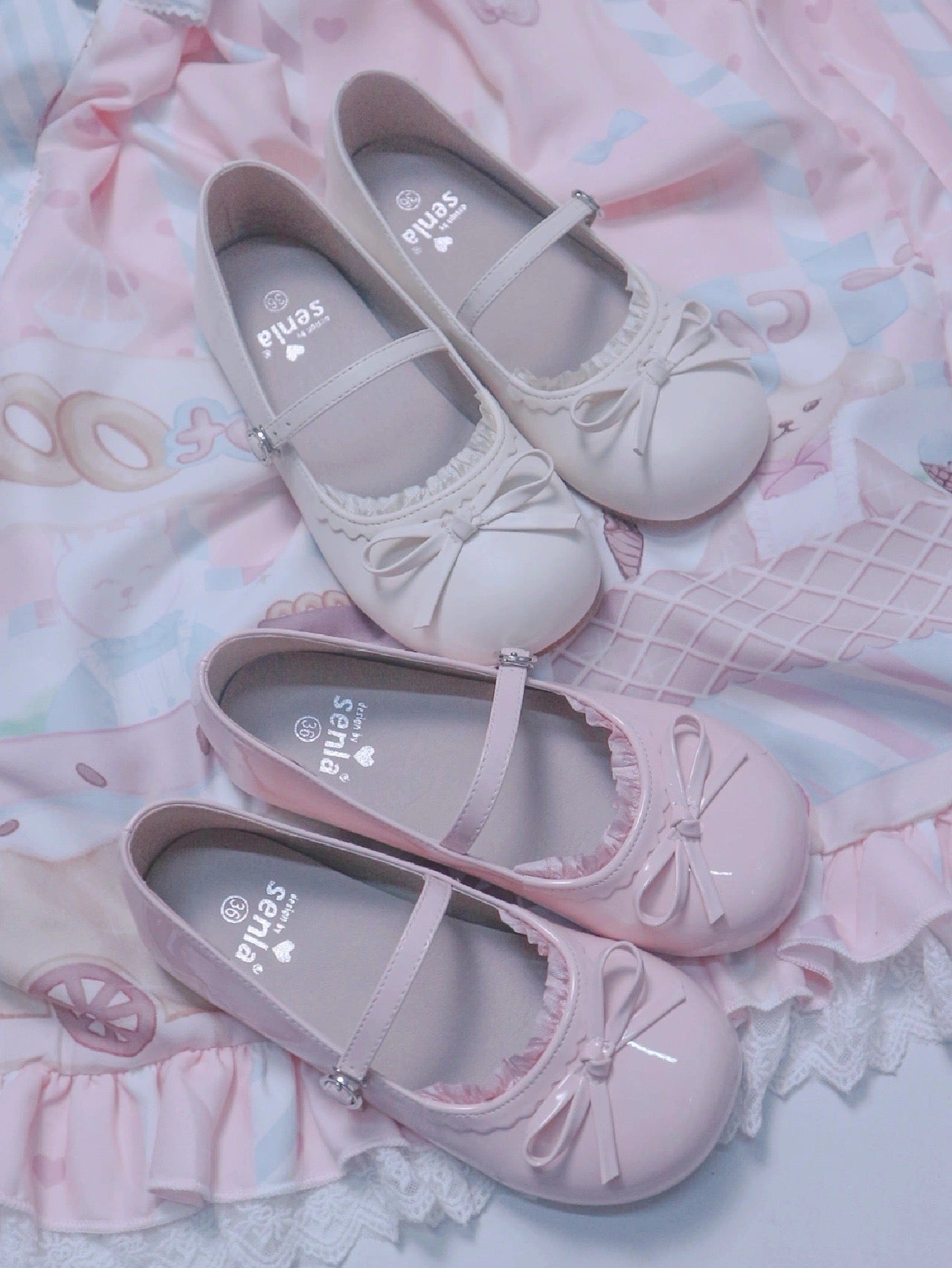 Miss Chiffon Flat Shoes