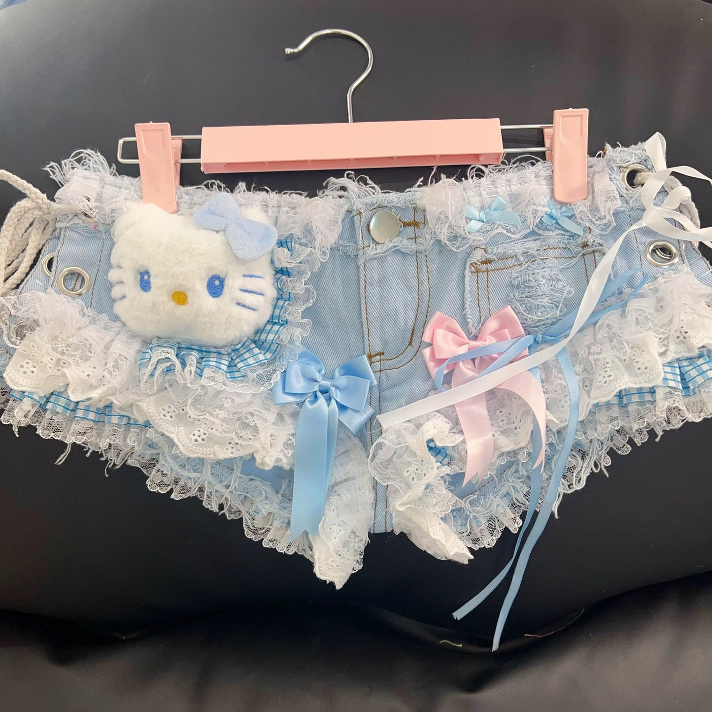 Sweet Lace Denim Shorts