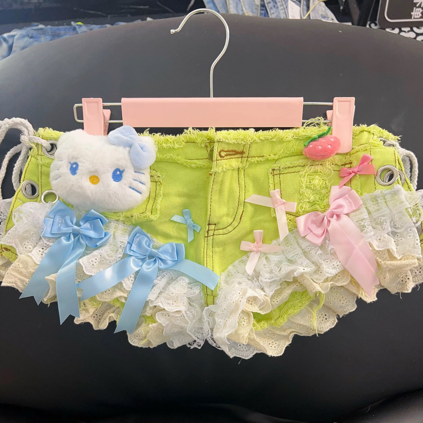 Sweet Lace Denim Shorts