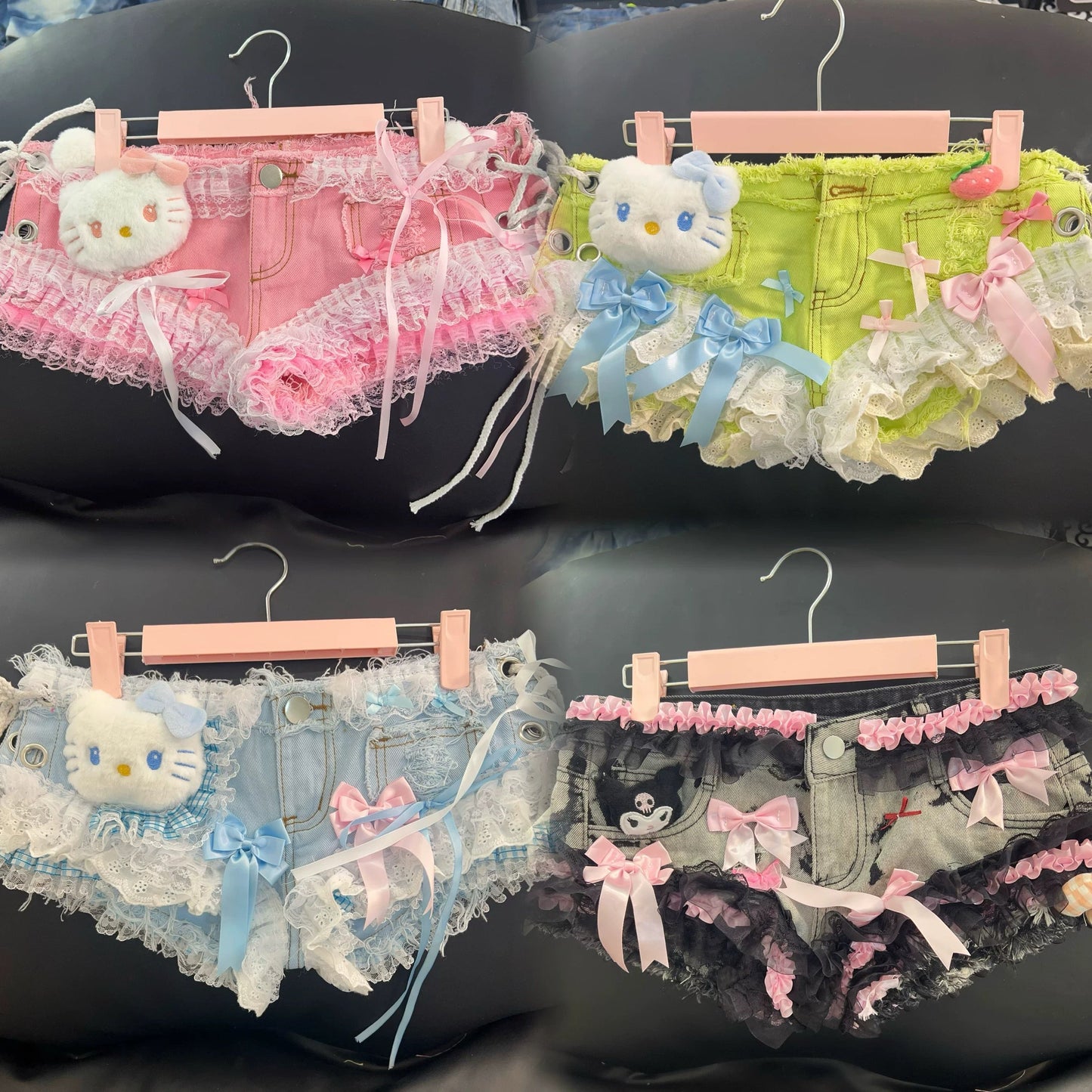 Sweet Lace Denim Shorts