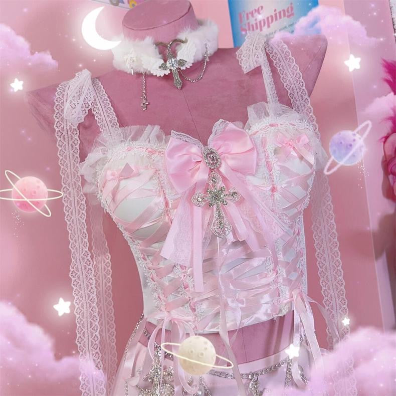 Sweet Lace Bow Set
