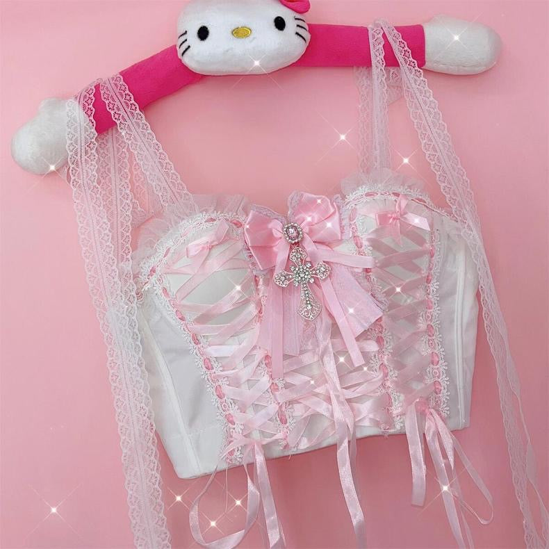 Sweet Lace Bow Set