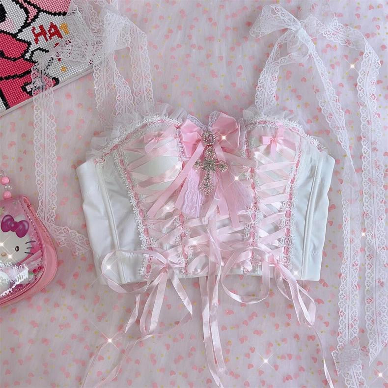 Sweet Lace Bow Set