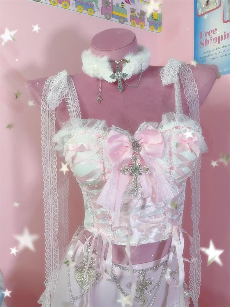 Sweet Lace Bow Set