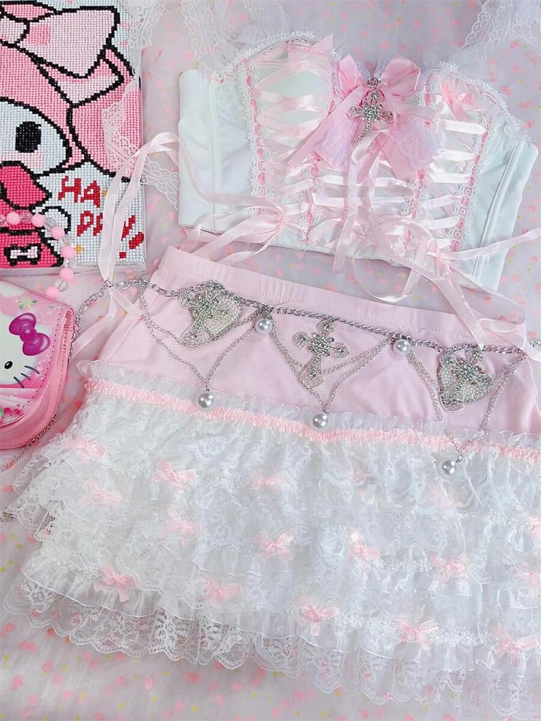Sweet Lace Bow Set