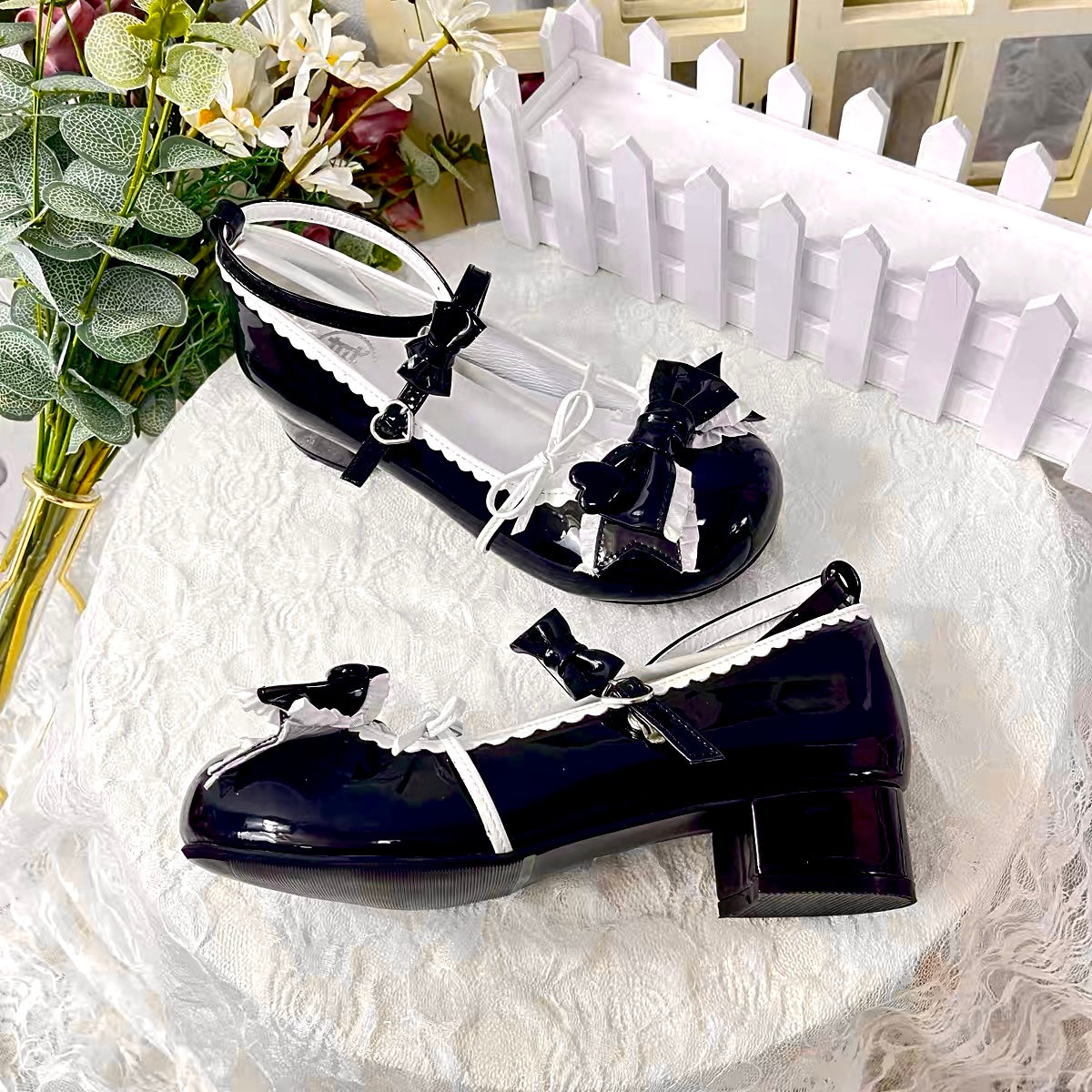 Puff Party Low Heels