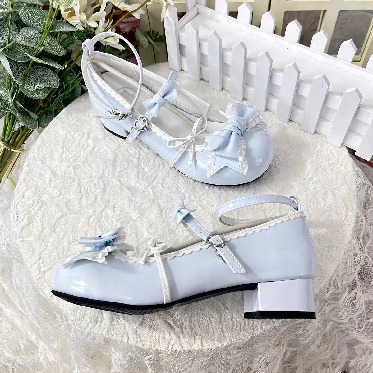 Puff Party Low Heels