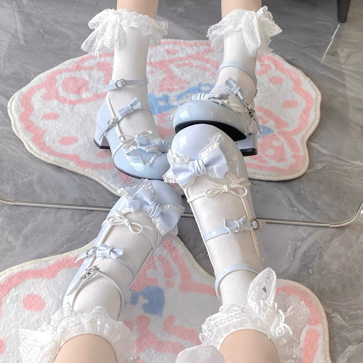 Puff Party Low Heels