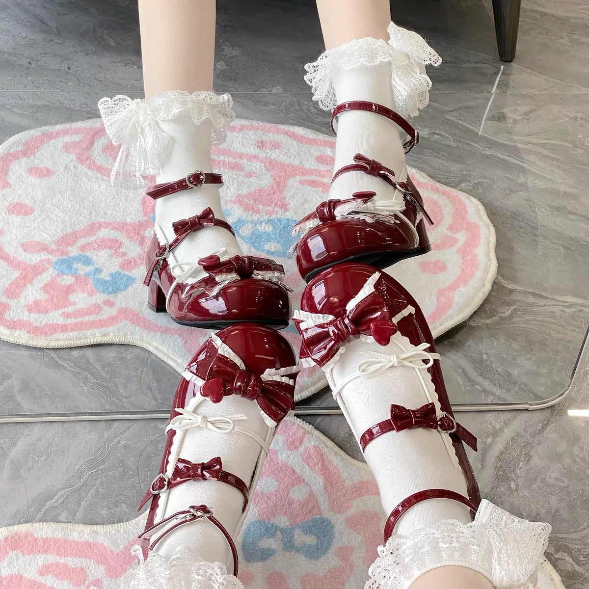 Puff Party Low Heels